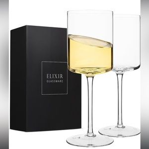 NEW Modern Elegant 14oz Wine Glasses - Set of 2